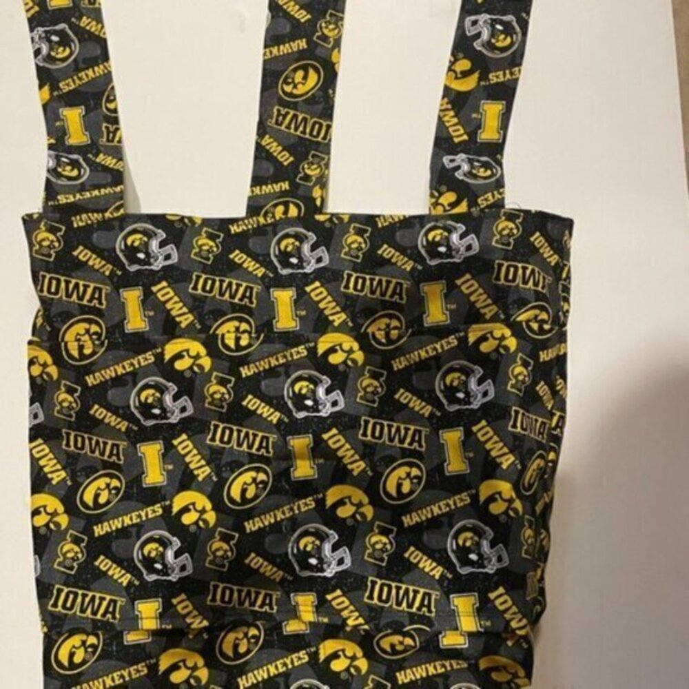 Iowa Hawkeyes Black and Yellow Attachable Walker Tote Bag